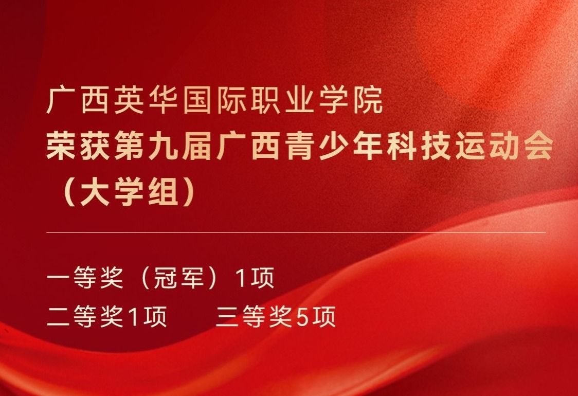 喜报！广西英华国际职业学院学子在区级青少年科技运动会获奖项+7